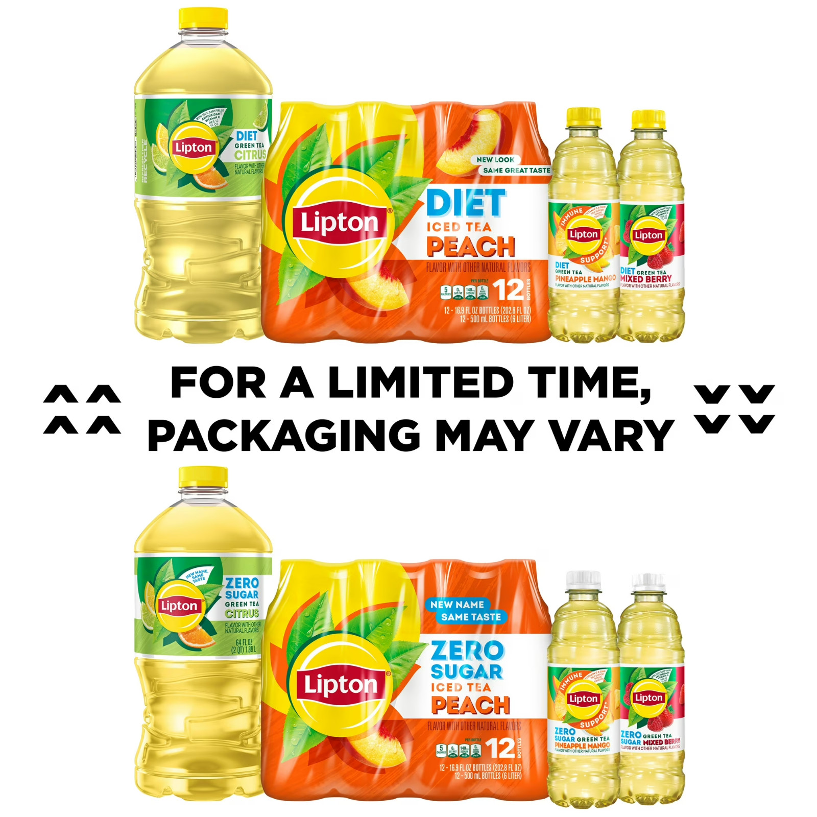 Lipton Peach Iced Tea, Bottled Tea Drink, 16.9 oz, 12 Pack
