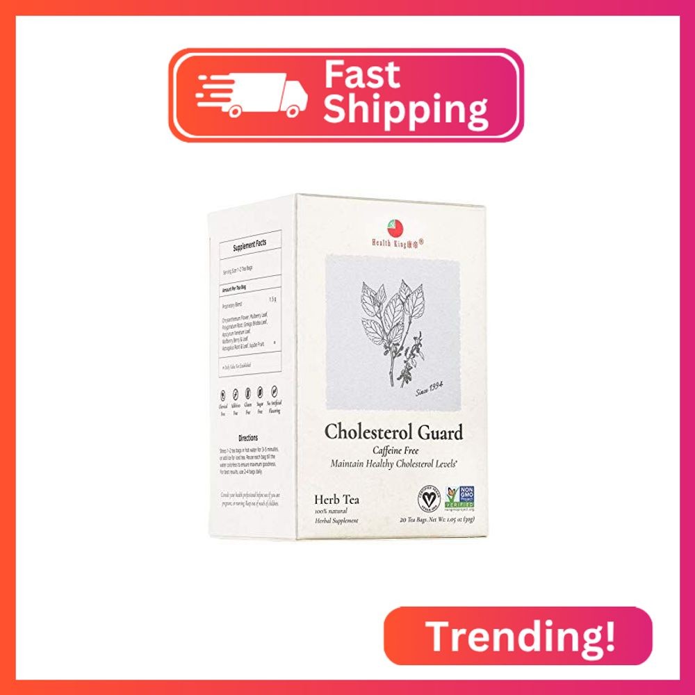 Health King Cholesterol Guard Herb Tea, Teabags, 20 Count Box