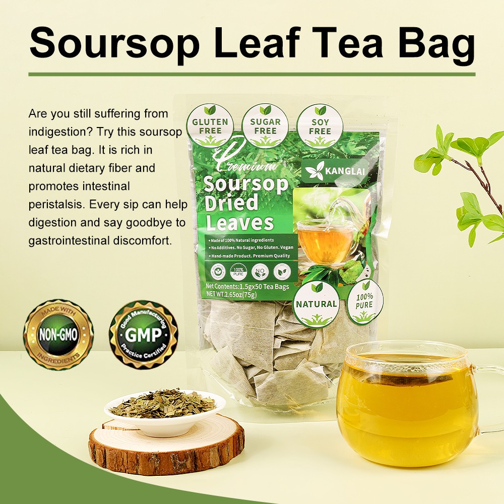 Fresh Drink,50 Tea Bags Premium Soursop Graviola Dried Leaves,Natural Leaves