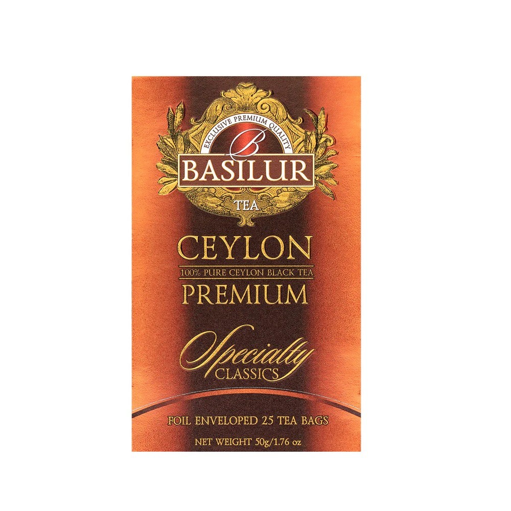 Basilur Specialty Classics Ceylon Premium Black Tea – Enveloped 25 Tea Bags