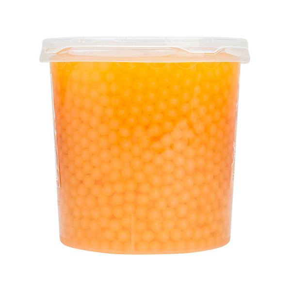 Tea Zone Peach Popping Pearls/ Bursting/ Popping Boba(B2061, 7 lbs) for Boba Tea