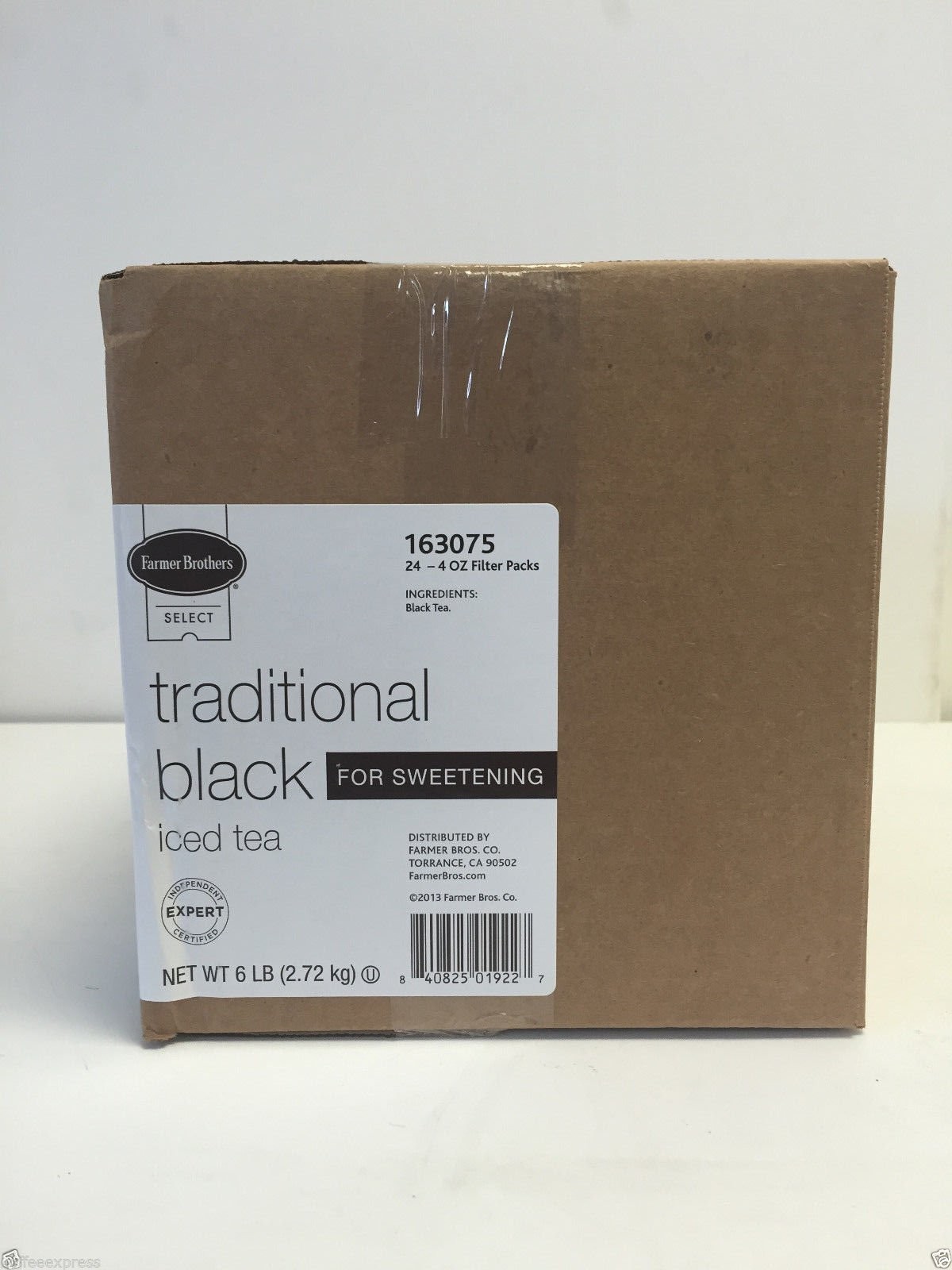 Farmer Brothers Black Iced Tea Unsweetened 24 Count 4oz Filter Pouches