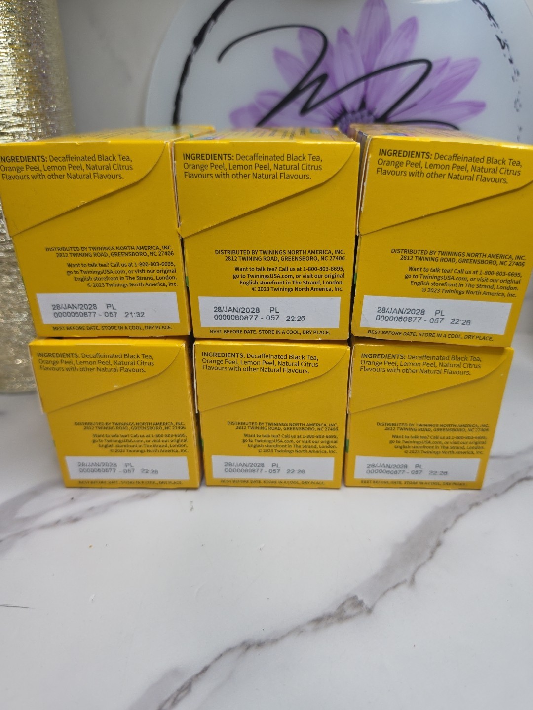 Black Tea Decaffeinated Lady Grey 20 Bags (Case of 6).. Exp 01/2028