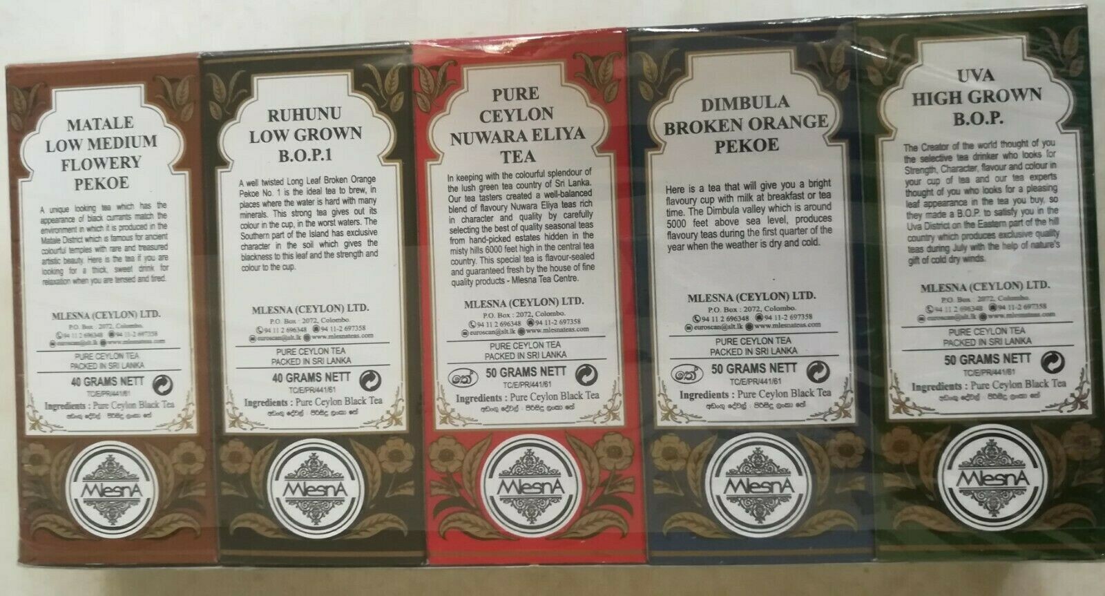 Pure Ceylon Black Tea Mlesna Assorted Tea Collection Premium Quality Loose Leaf