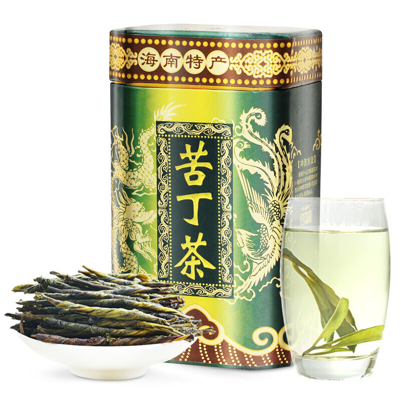 Big Leaf Kuding Tea 125g Hainan Specialty Bitter Green Tea Needle Ku Ding Cha