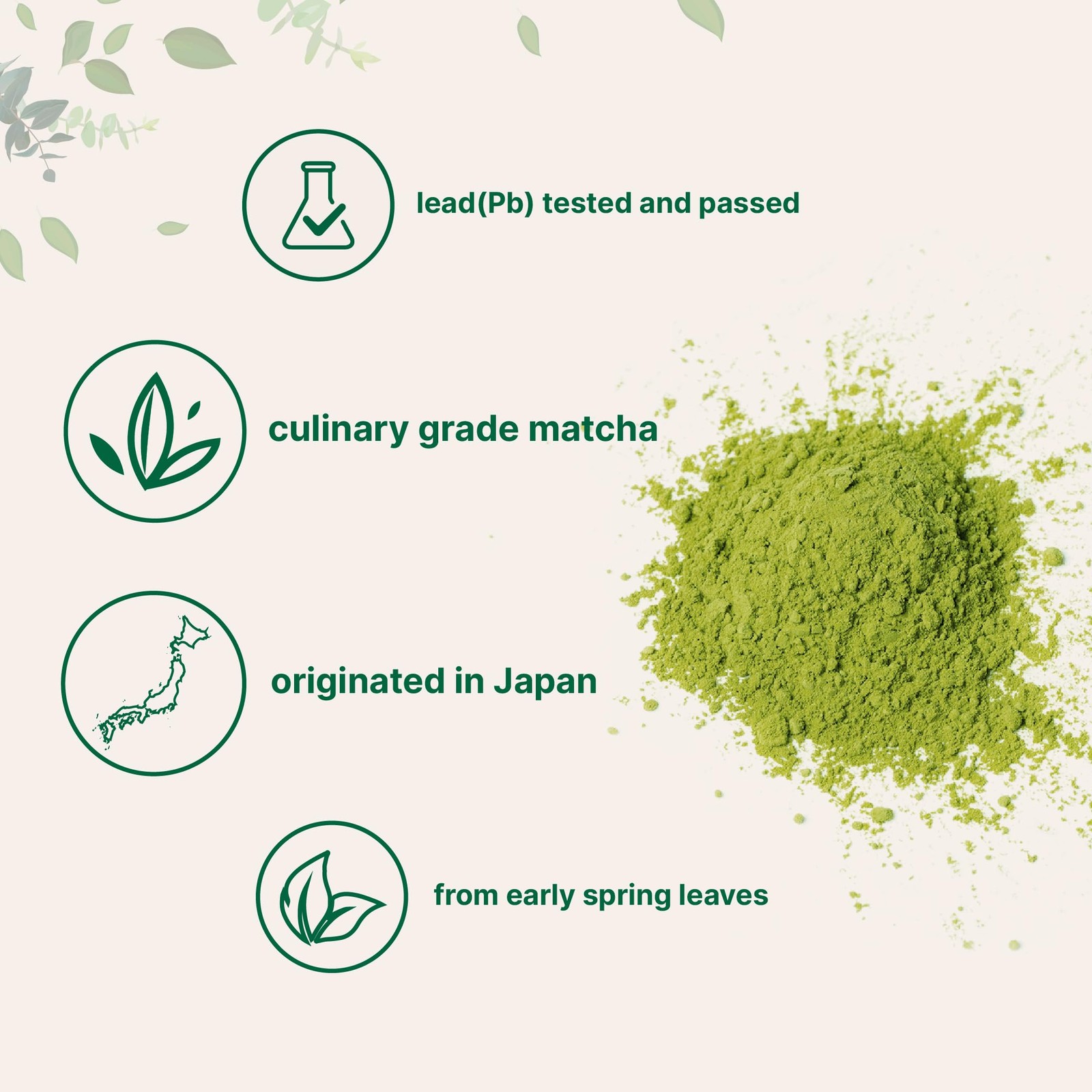 Organic Matcha Green Tea Powder, First Harvest, Culinary Grade from Japan, 10…