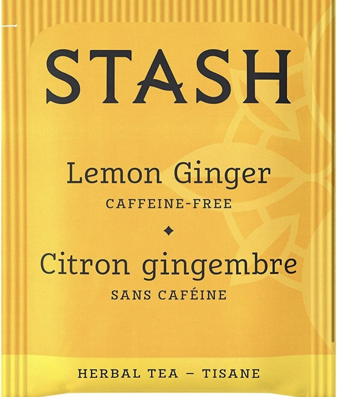 2 Box Stash Lemon Ginger Tea. 60 Tea Bags . Caffeine Free. Herbal Tea