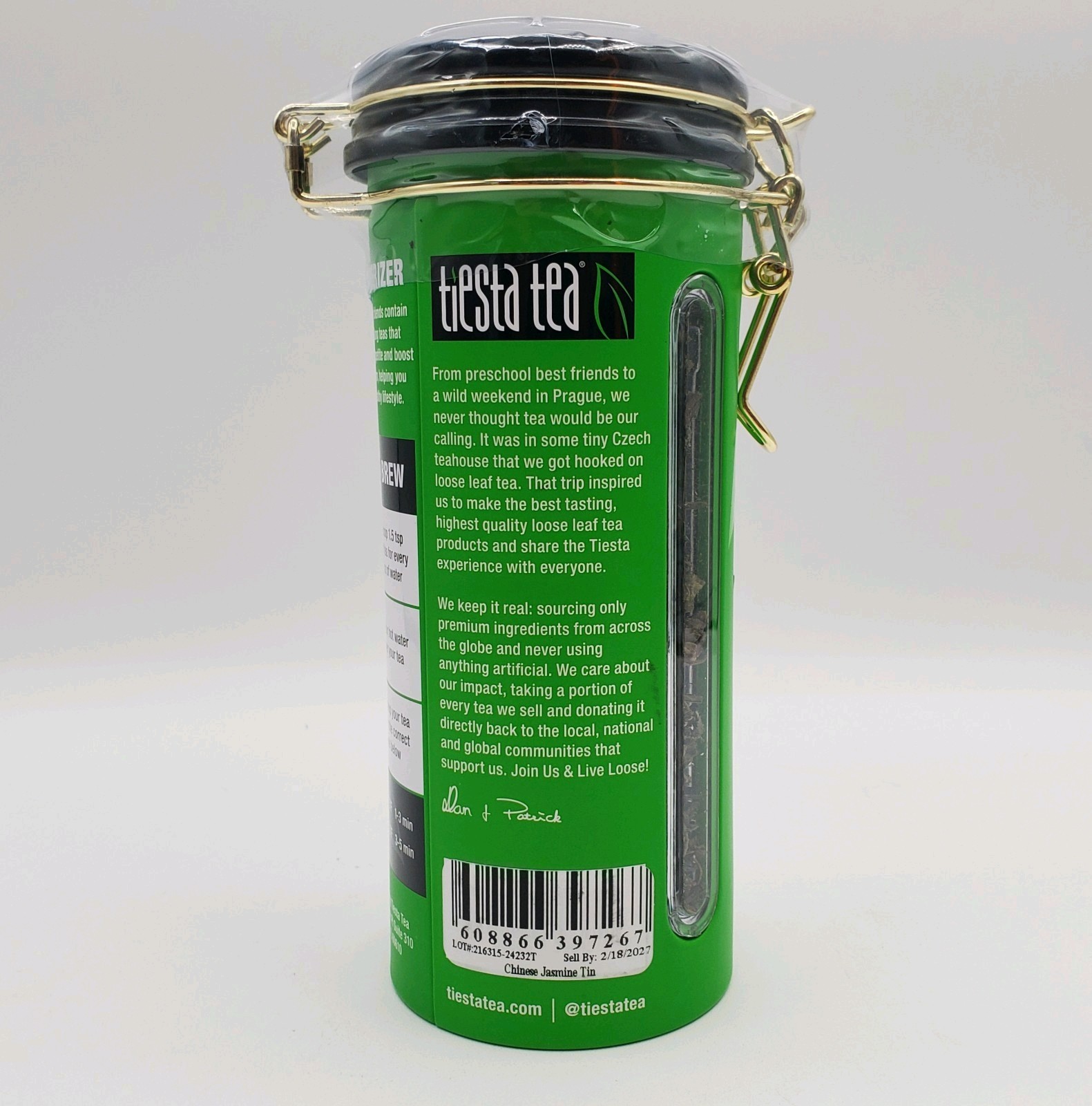 Tiesta Tea Chinese Jasmine 5oz Classic Green Tea Petals Loose Leaf Slenderizer