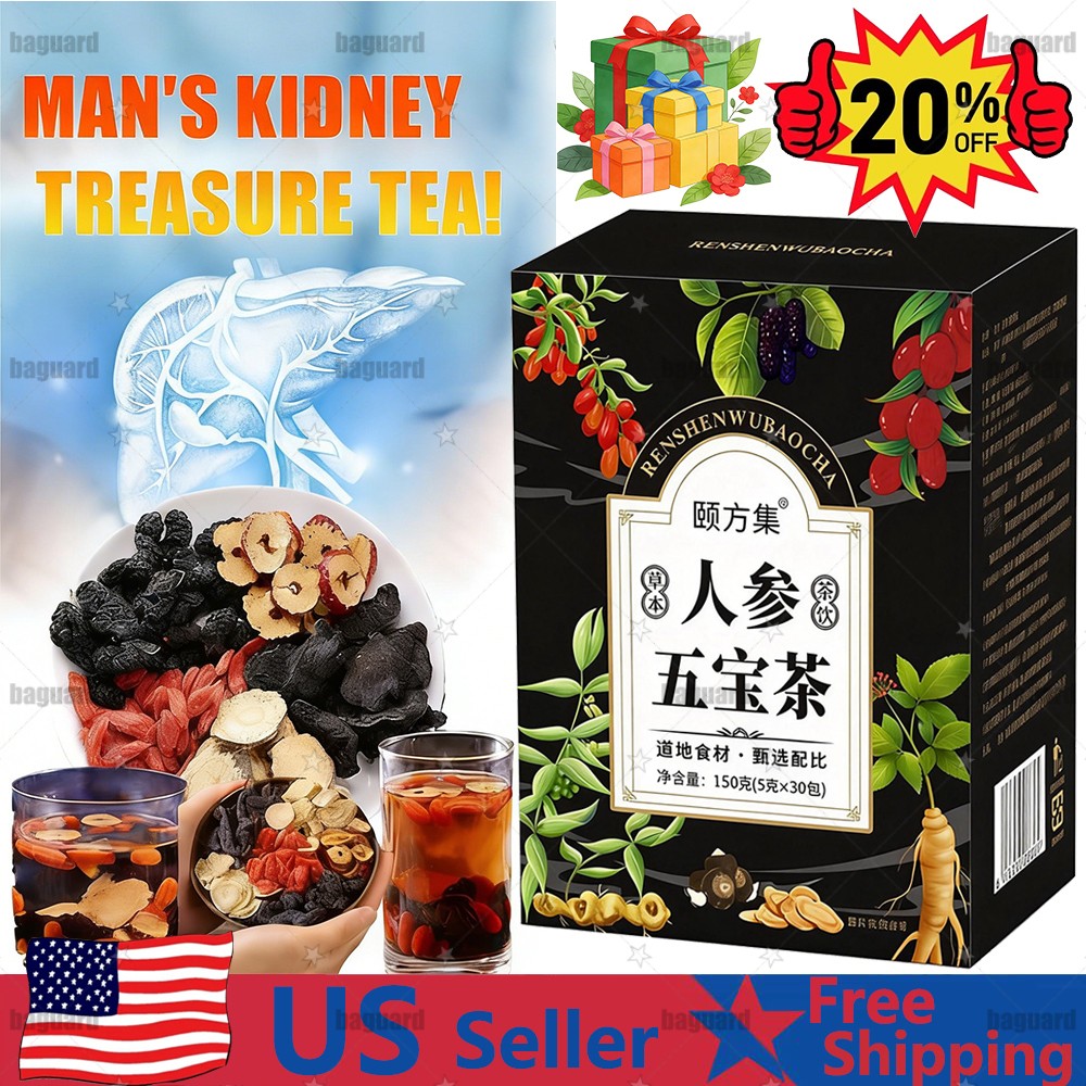 30pcs Ginseng six treasure tea , Kidney tea ,liver tea , red date kidney health*