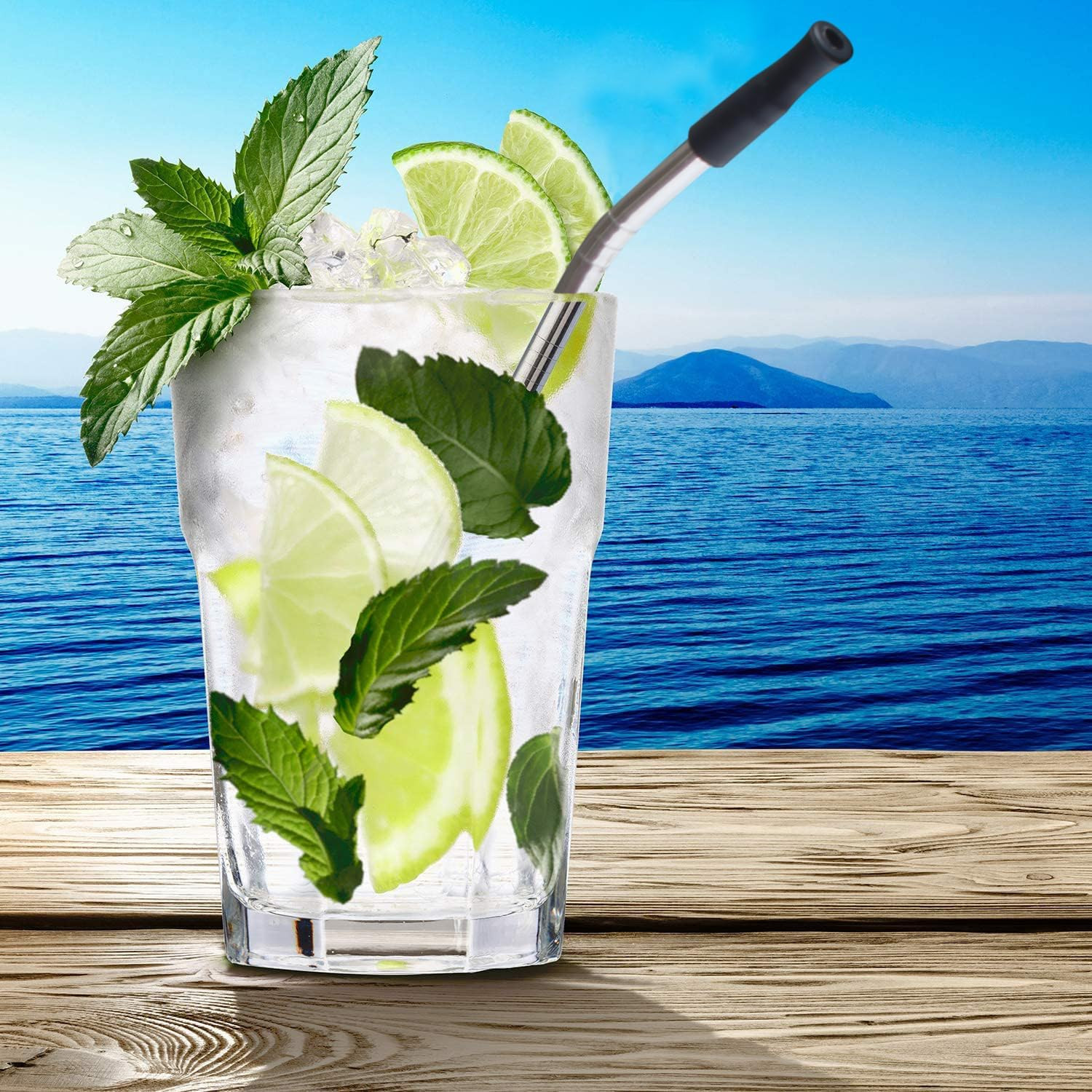 Reusable Bombilla Yerba Mate Straw – Stainless Steel Removable Spoon Style