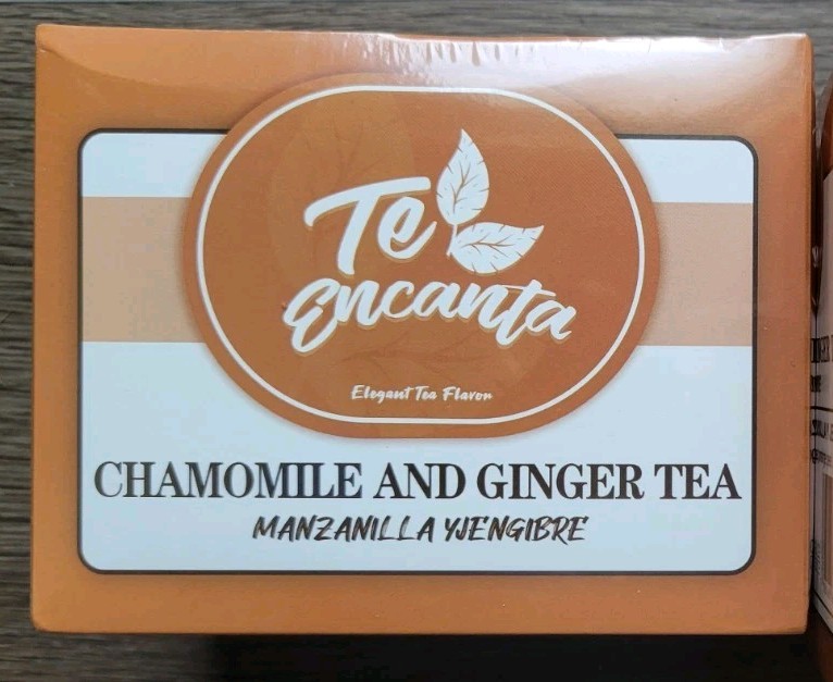 Chamomile and Ginger Tea 100% Natural 12x 3grams Pyramid Bags Loose Tea