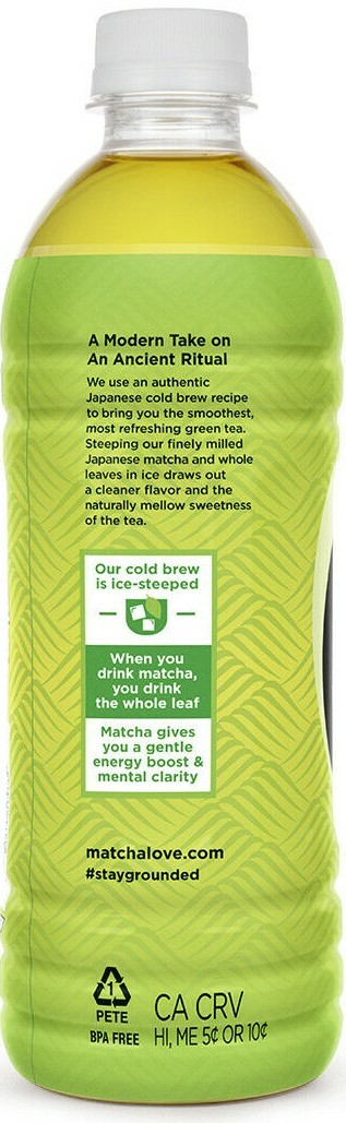 Matcha Love Cold Brew Unsweetened Cucumber+ Mint Matcha Green Tea 15.9oz ~12ct