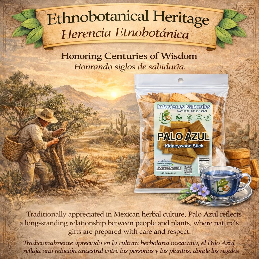 Palo Azul Herbal Tea (4 oz / 113g) – Authentic Kidneywood (Eysenhardtia…