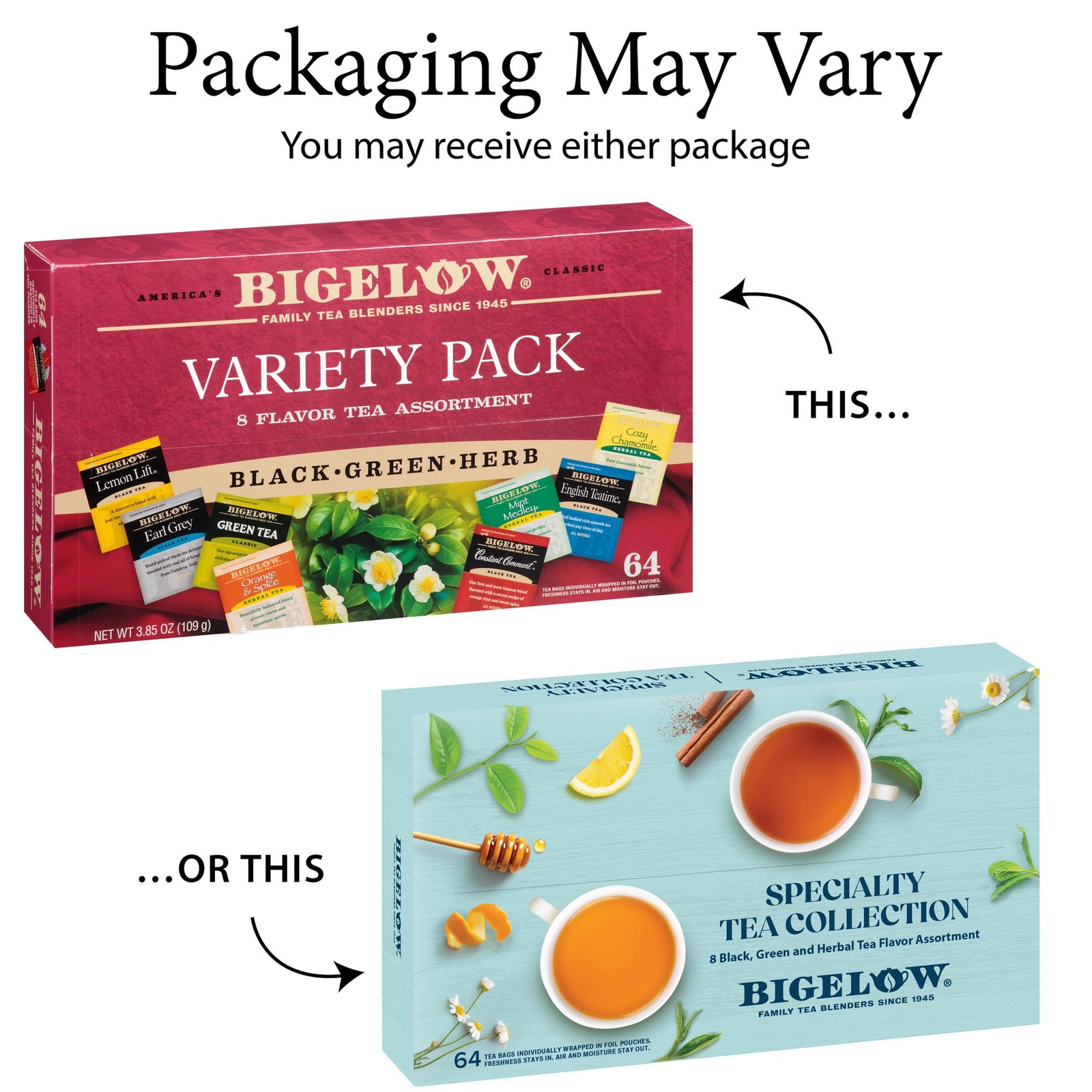 Bigelow Tea Assortment, Green, Black, and Herbal Teas with English Teatime, C…