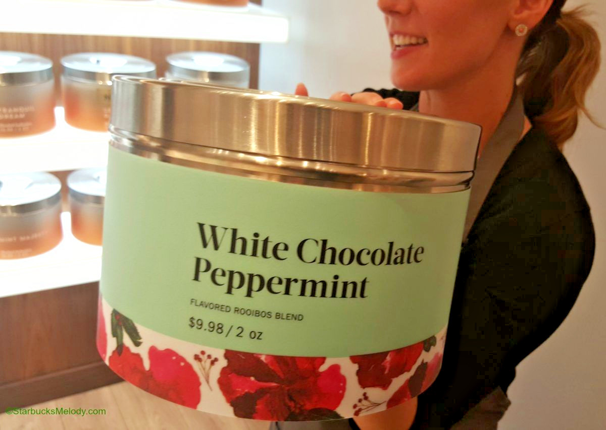 🍭🎅🎄 NEW SEALED TEAVANA 🍭 2 OZ WHITE CHOCOLATE PEPPERMINT HOLIDAY TEA BAG🎅🎄