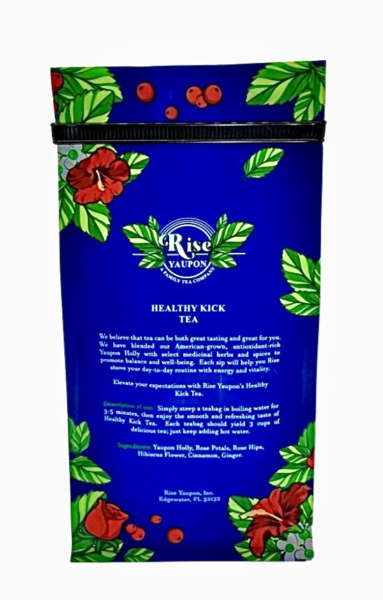 Tea Blend Antioxidant Healthy Kick Organic Yaupon Holly Tea (1 Pack 20 Bags)