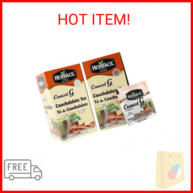 Herbacil Te De Cuachalalate, 2-pack of 25 tea bags per box (50 bags)