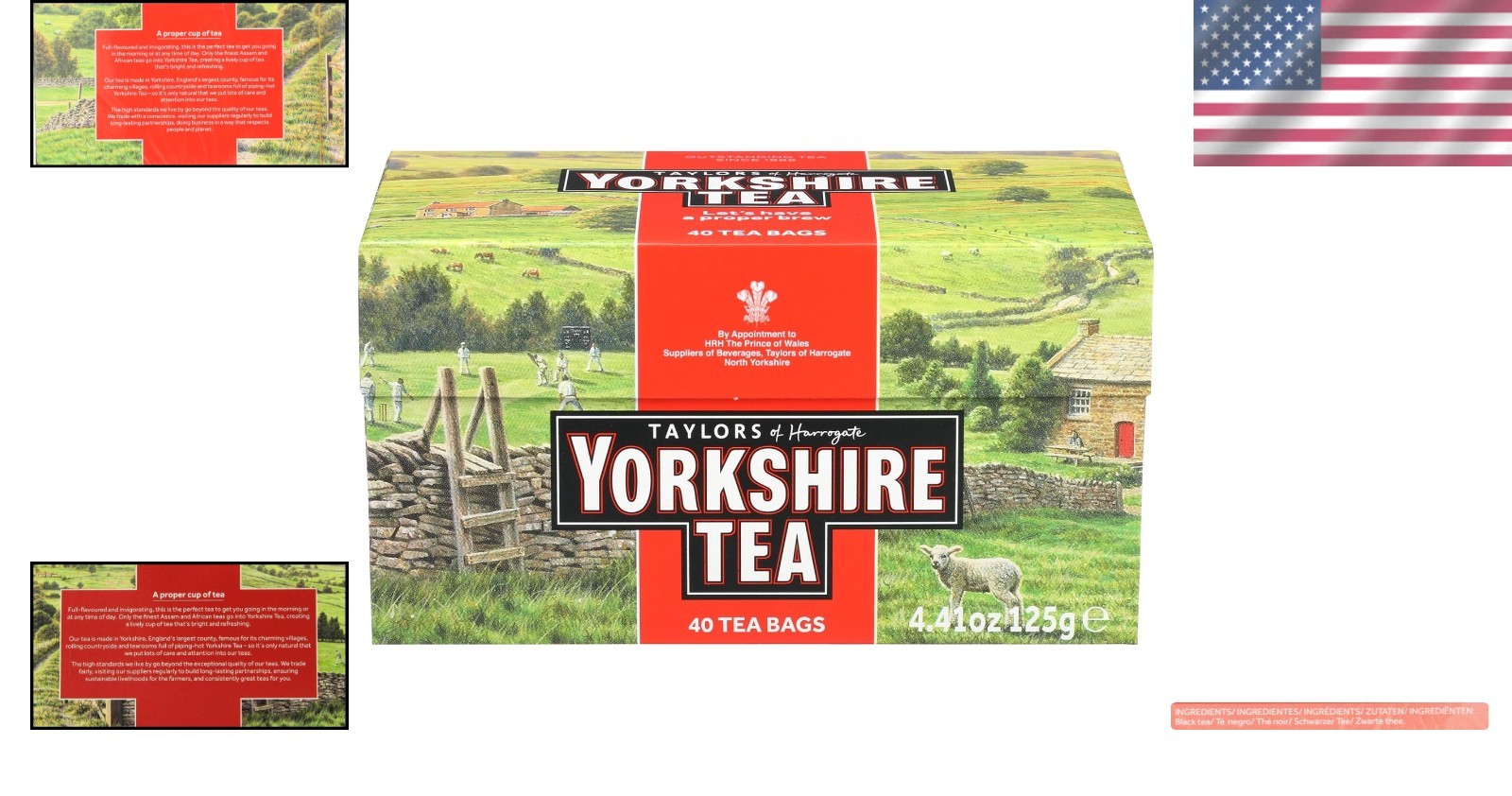 Yorkshire Red Tea – 40 Count Pack, Perfect for Breakfast or Tea Time