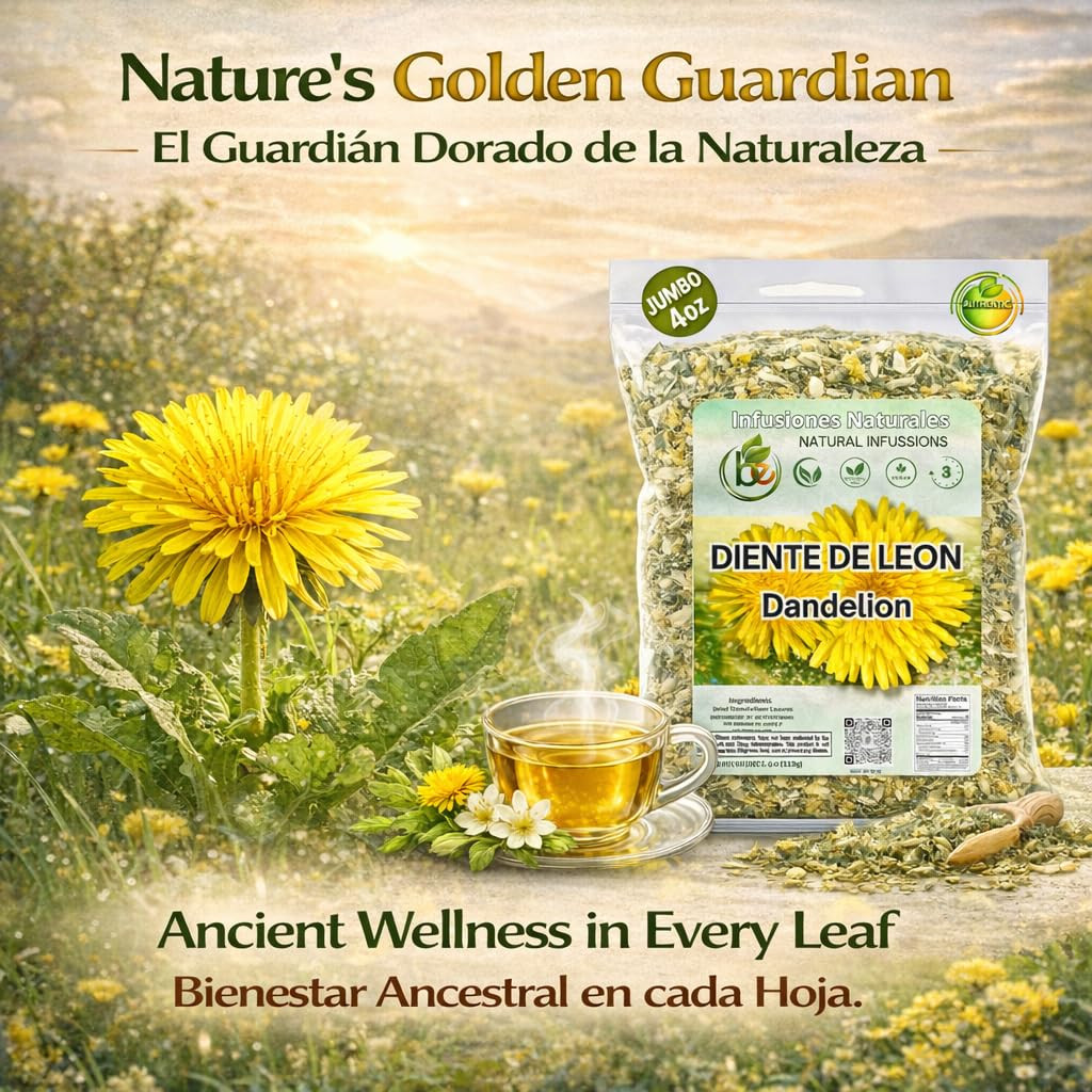 Diente de León Herbal Tea – Dandelion Loose Leaf – 4 oz (113 g) – 100% Natural,