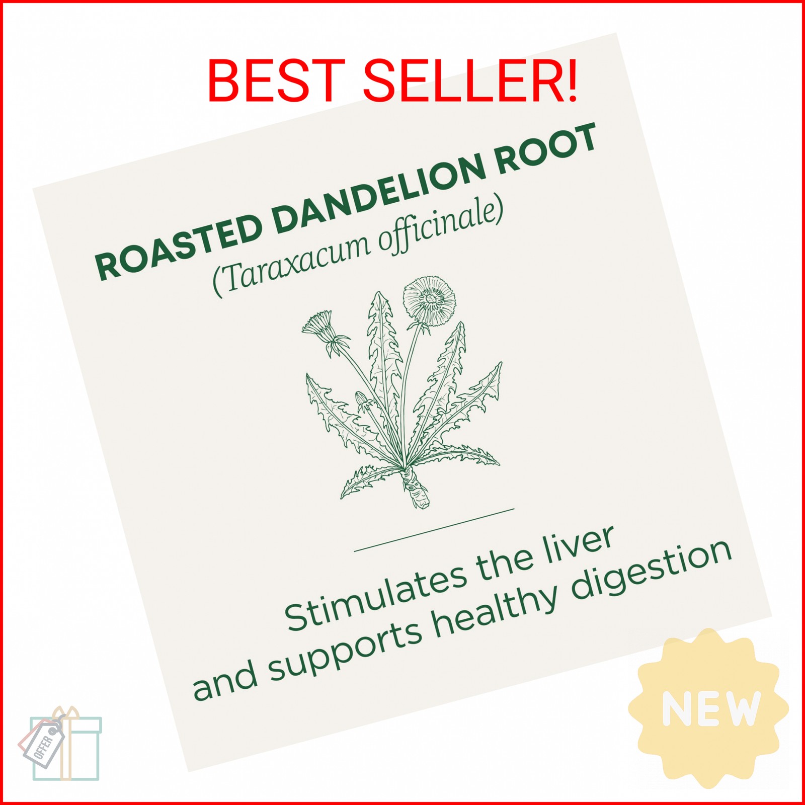 Traditional Medicinals Organic, Roasted, Dandelion Root Tea – Supports Normal De