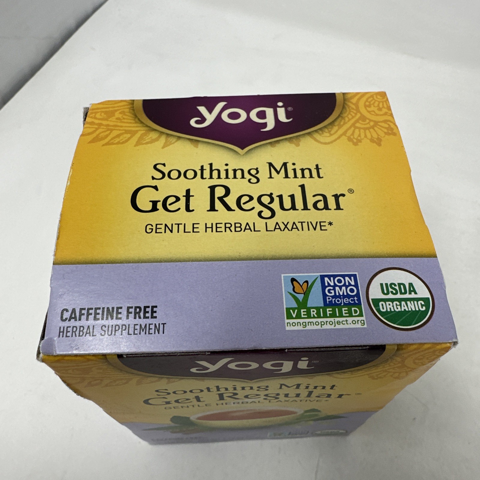 Yogi Soothing Mint Get Regular Tea Gentle Herbal Laxative Discontinued HTF