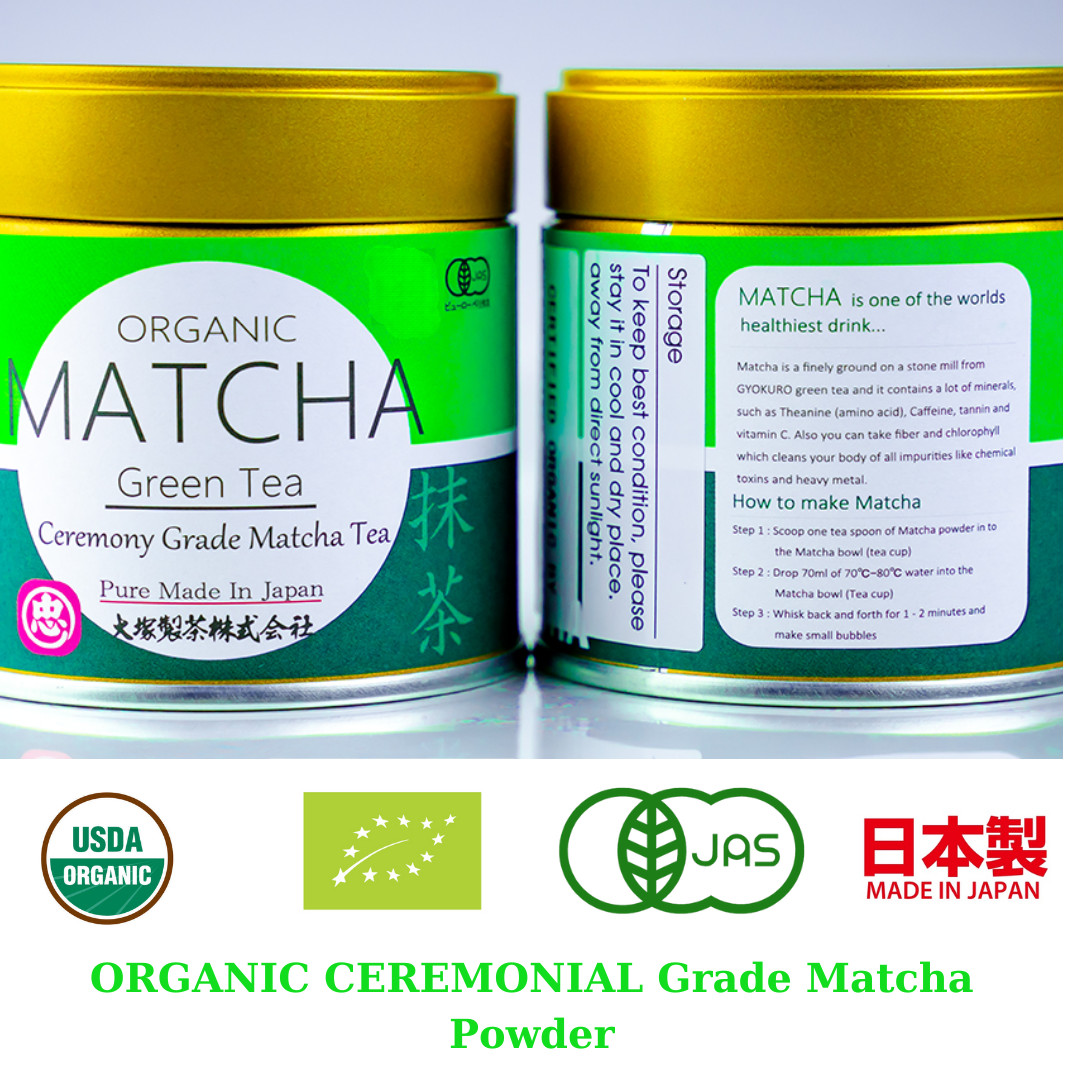 Otsuka Green Tea Organic Ceremonial Grade Matcha Powder-Imported Directly Japan