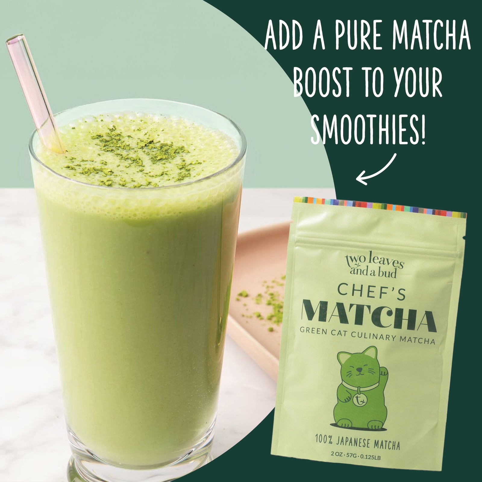 Two Leaves and a Bud Chef’s Matcha Green Tea, 100% Japanese Culinary Matcha P…