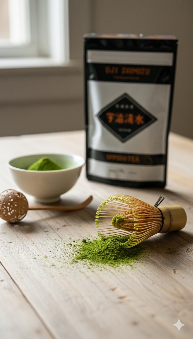 Japanese Matcha Powder from Kyoto-Ippodo Uji Shimizu 150g (Sweetened) 3 PACK