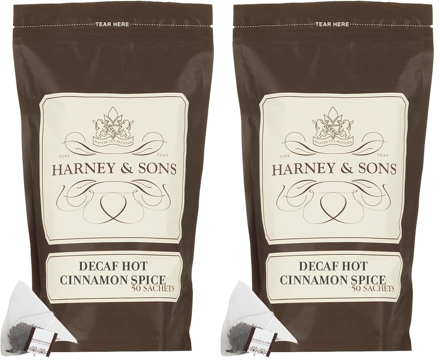 Decaf Hot Cinnamon Tea – 50 Sachets, Ceylon Black Blend