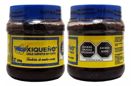 2 Pack Chiles Chipotle Xiqueño En Pasta 230 Gramos Veracruz Mexico