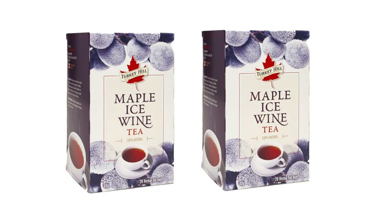 Turkey Hill Sugarbush Premium 100% Pure Canadian Ice Wine Maple Tea, 2 BOXES