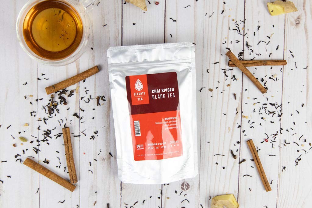 Loose Leaf Chai Black Tea High Caffeine 3 Oz Pouch 30 Cups Premium Drink