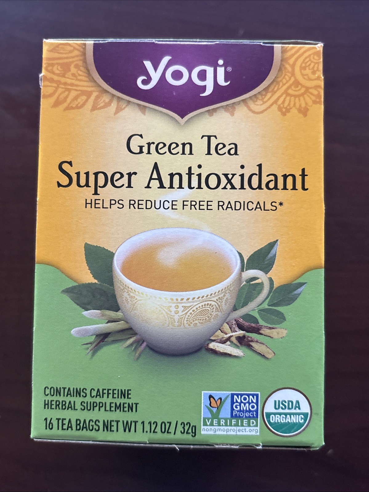Green Tea Super Antioxidant Yogi Herbal Supplement