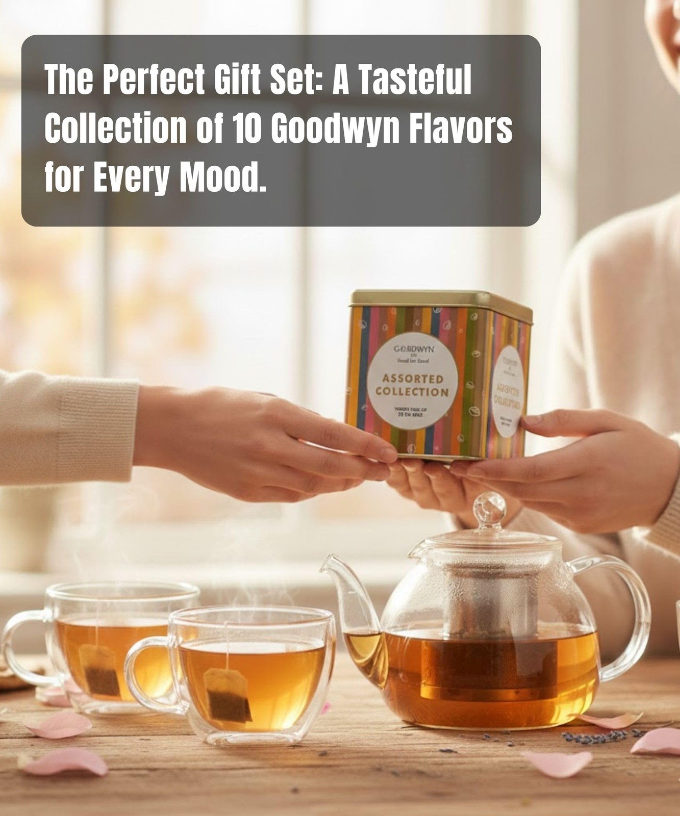 Goodwyn Herbal Tea Sampler Gift Box 20 Tea Bags