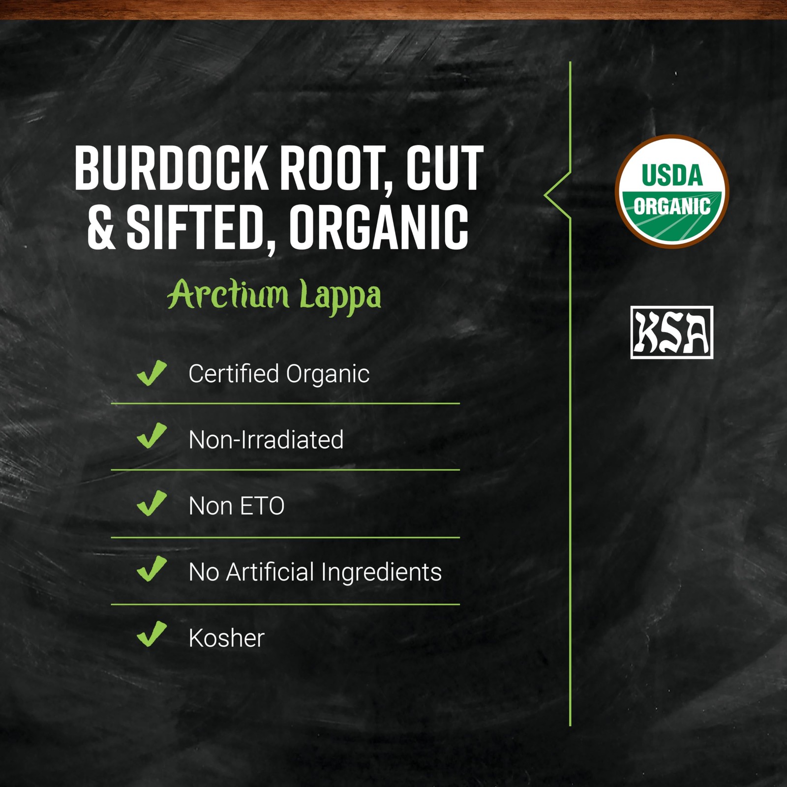 Frontier Organic Burdock Root, 1-Pound Bulk 16 Ounce (Pack of 1), No Color