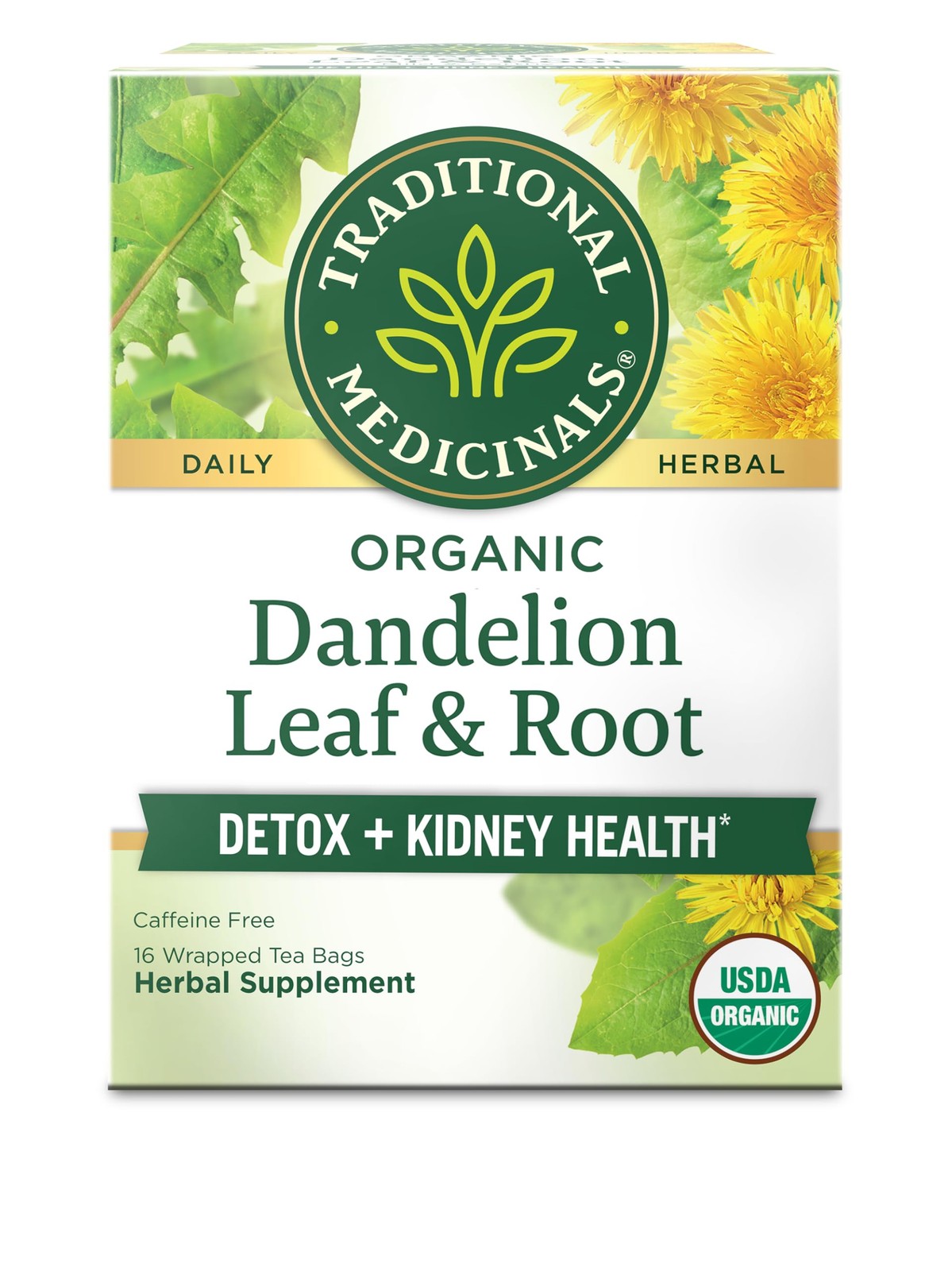 Traditional Medicinals Organic, Dandelion Leaf & Root – 16 count (Pack of 1)