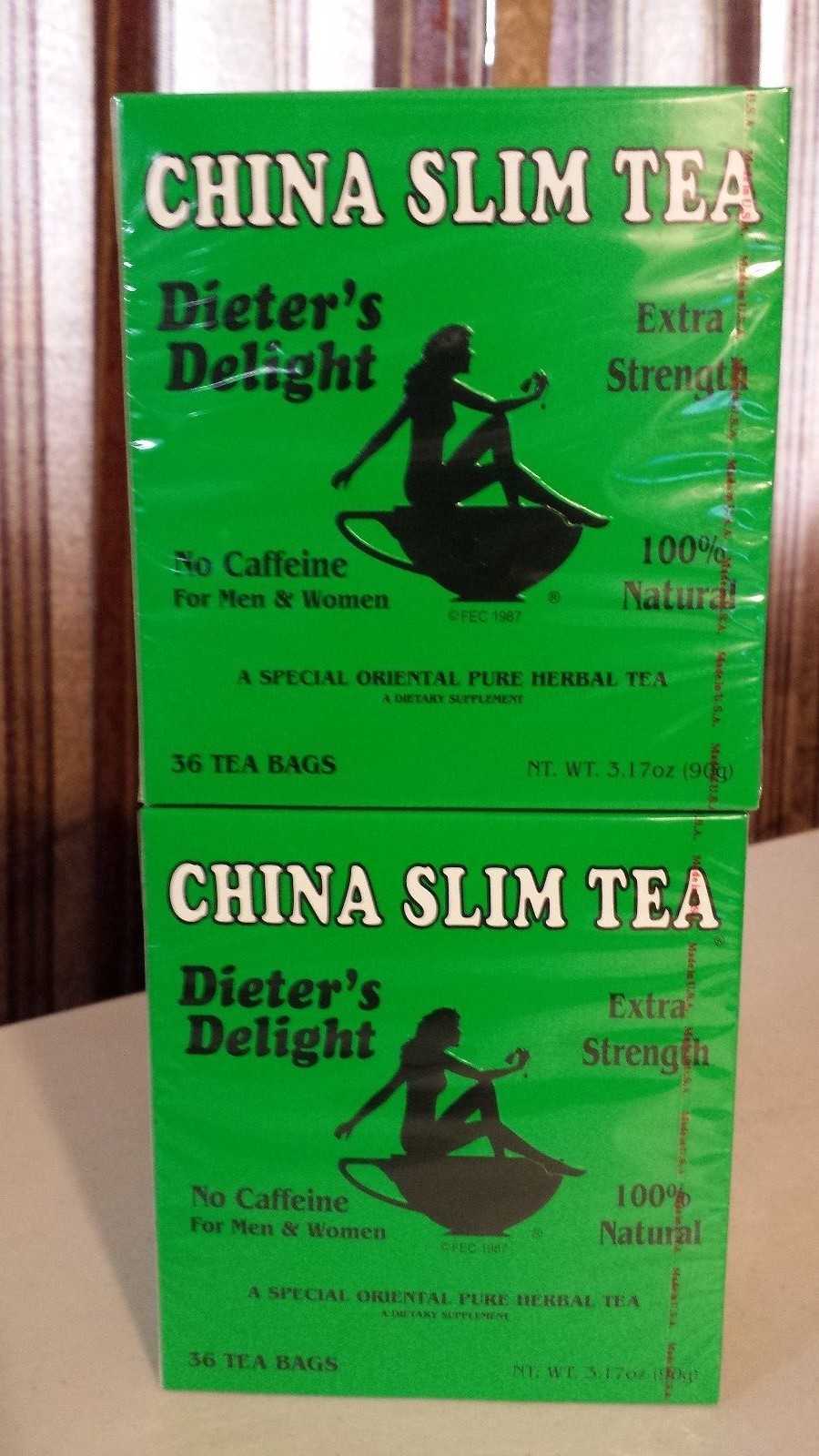 2 CHINA SLIM TEA 36 BAGS (PACK OF 2 BOXES) TOTAL 72 TEA BAGS DIETER’S 09/2025