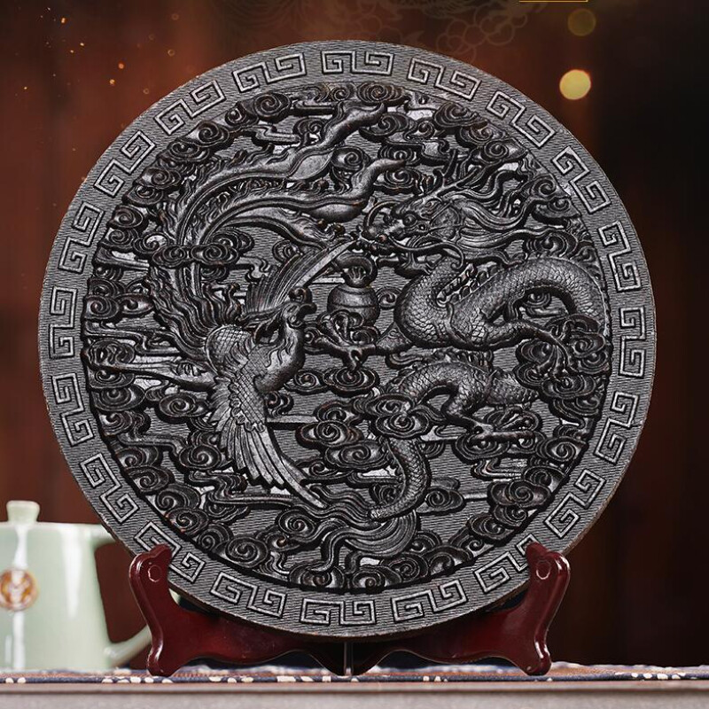Dragon Phenix Big Red Robe Tea Aged Wuyi Mountains Da Hong Pao Black Tea Cake