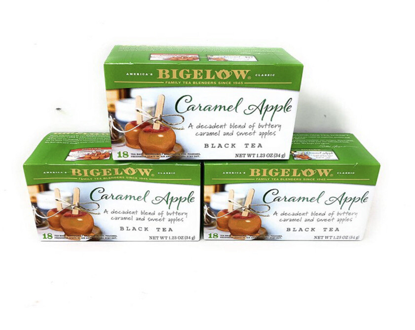 Bigelow Caramel Apple Black Tea Seasonal Holiday (3 Pack*18=54)