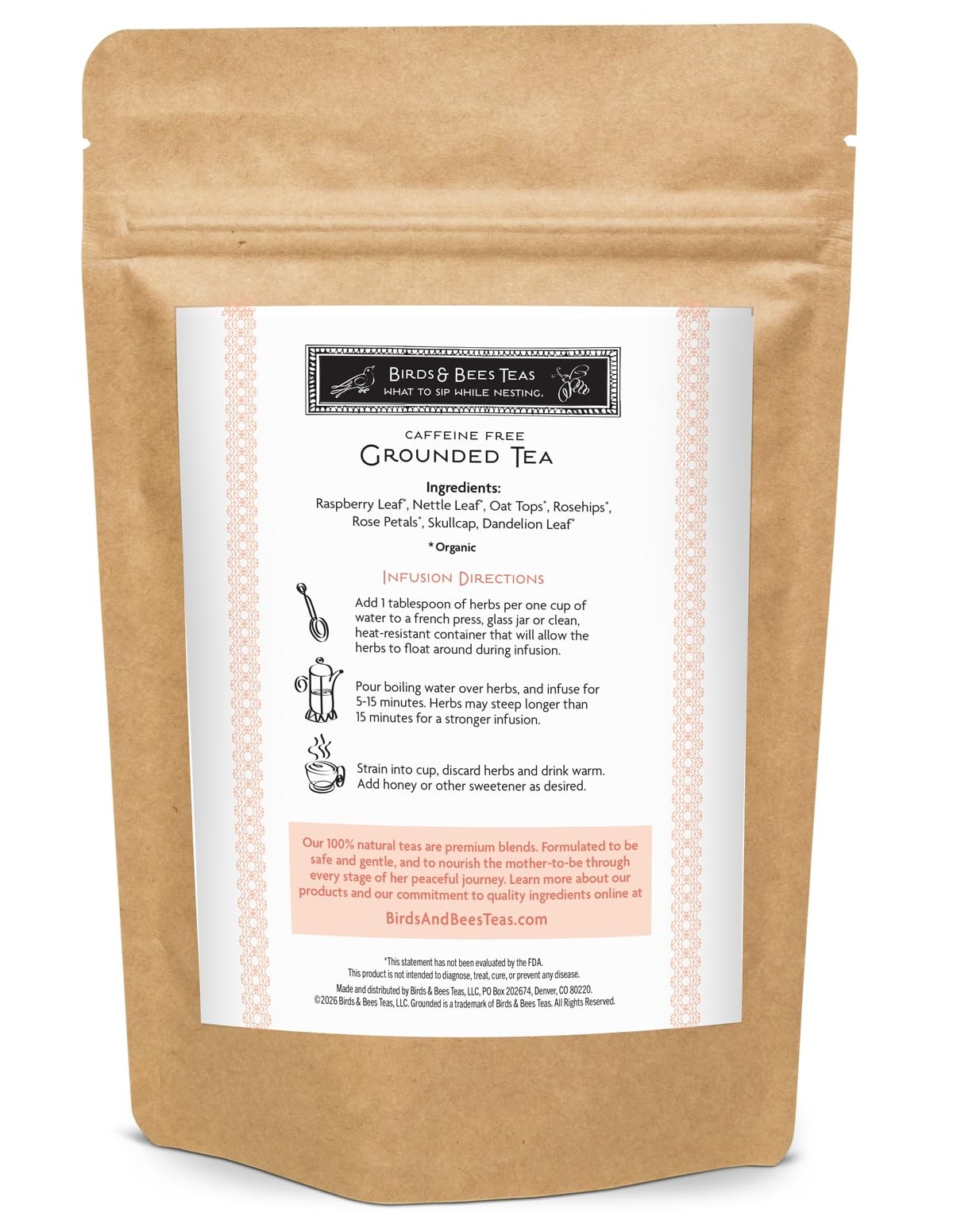 Birds & Bees Teas – Fertility Tea & Pre Conception Tea, Grounded Pregnancy Te…