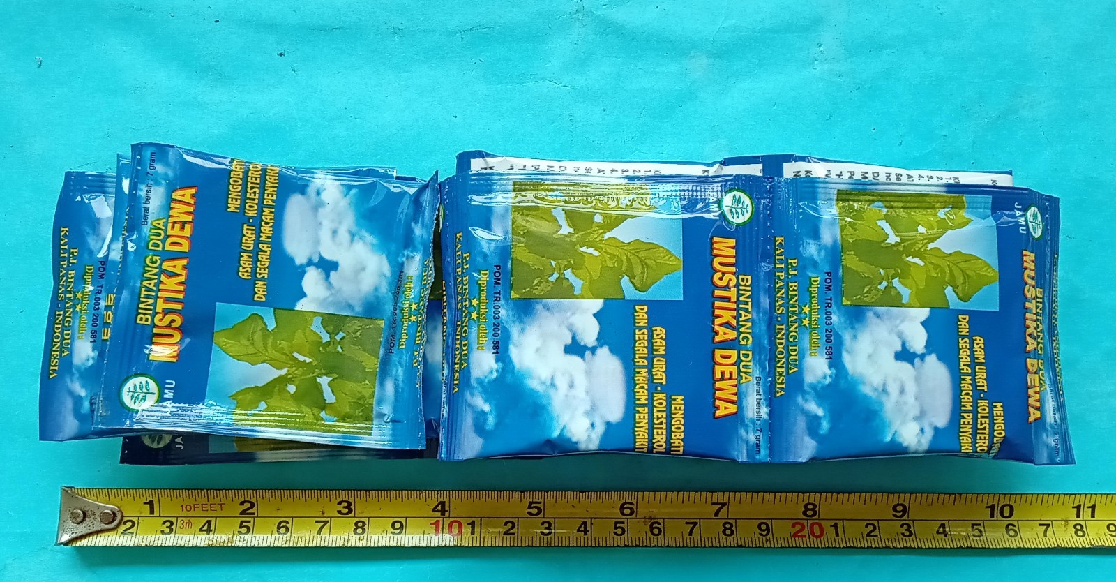 Indonesian herbal tea powder Mustika dewa Bintang Dua 40 sachets