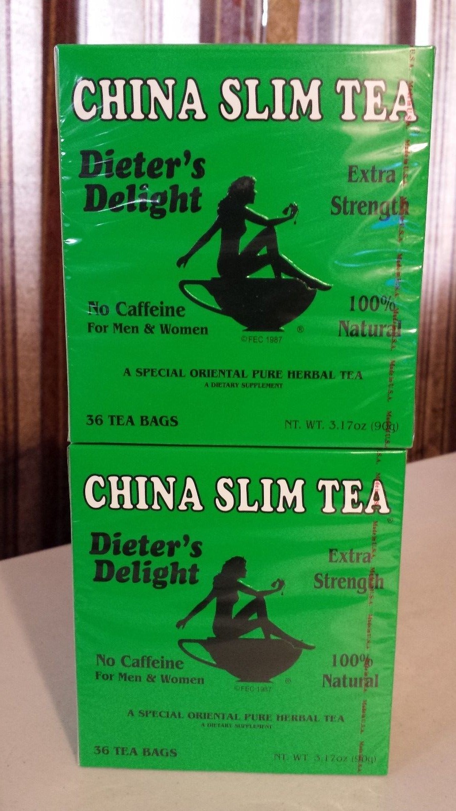 2 CHINA SLIM TEA 36 BAGS (PACK OF 2 BOXES) TOTAL 72 TEA BAGS DIETER’S 09/2025
