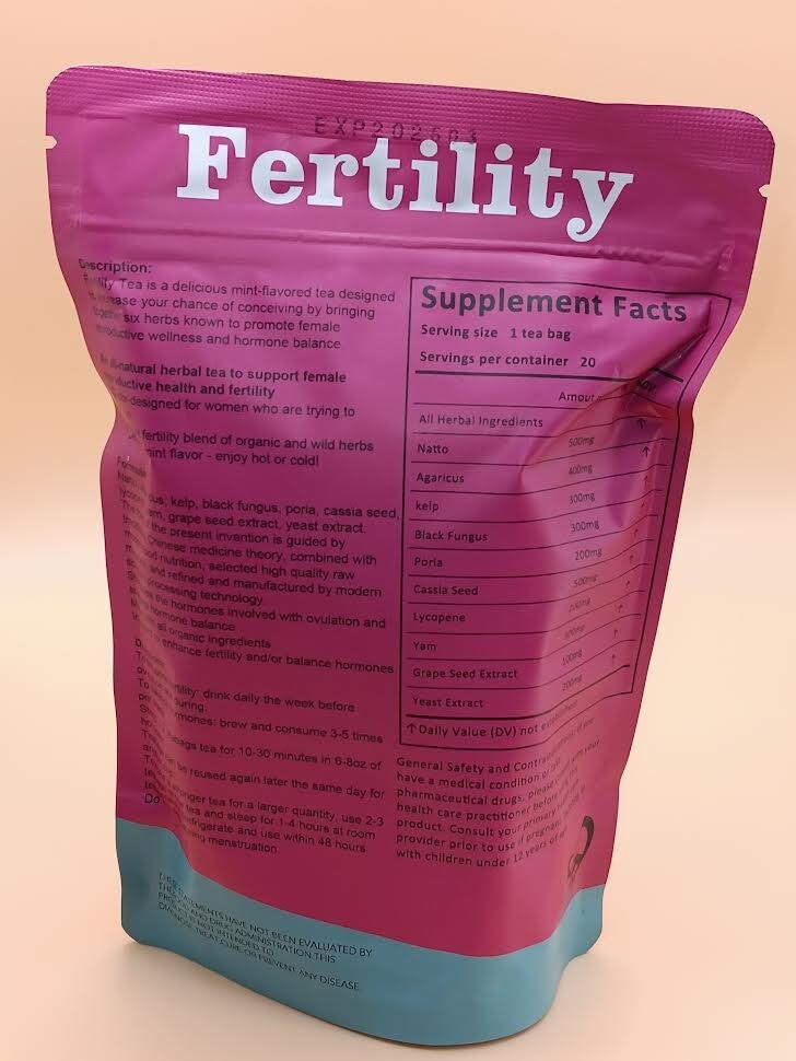 Natural Female Fertility Tea for Preconception Pregnancy Get Pregnant Fast