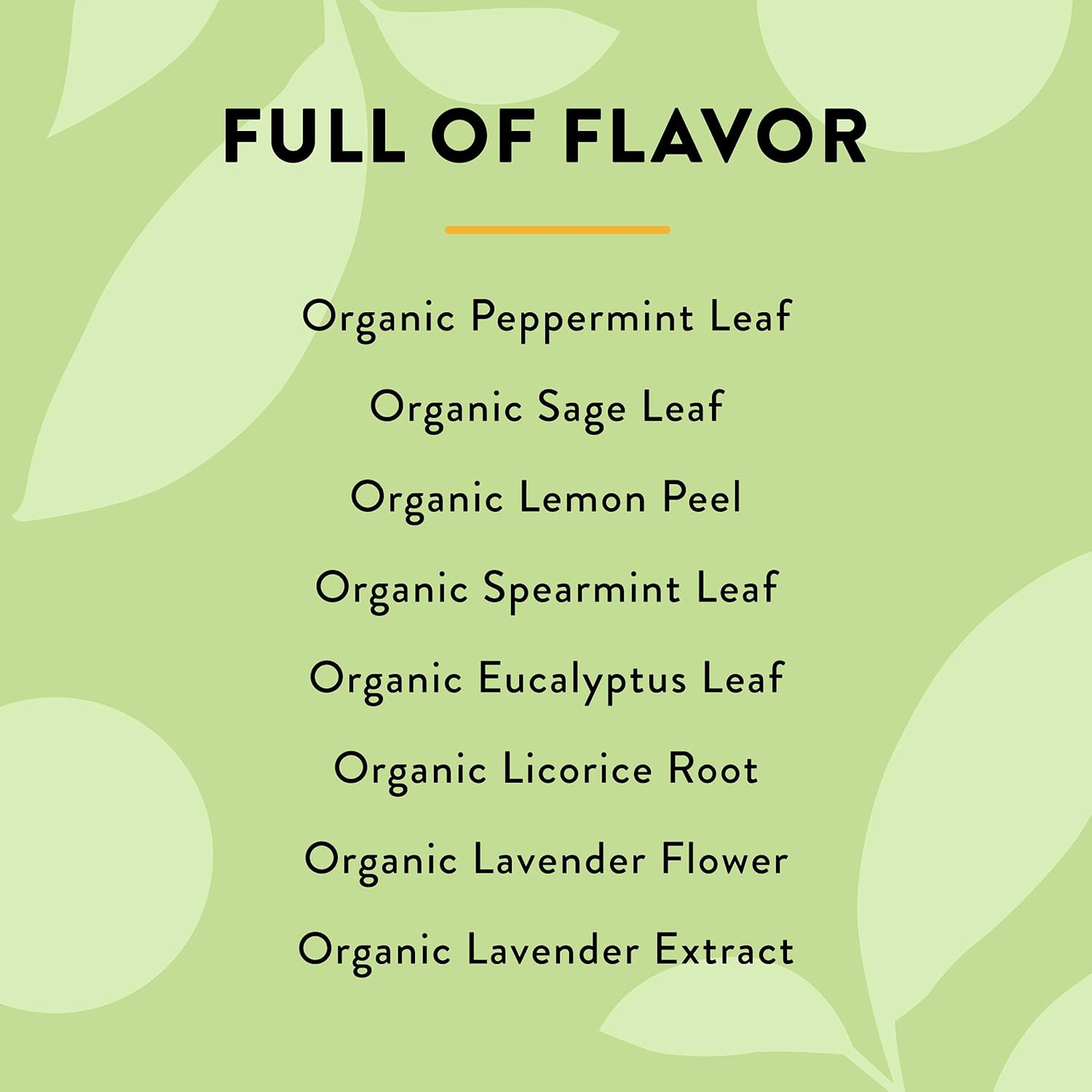 Choice Organics Mint Sage Tea 16 Count Caffeine Free Organic Herbal Tea Bags