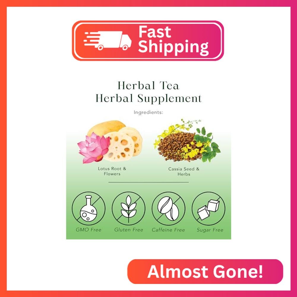 MyRoyalte Herbal Green Tea Cassia Seed & Lotus Root Blend – Natural Loose Leaf T