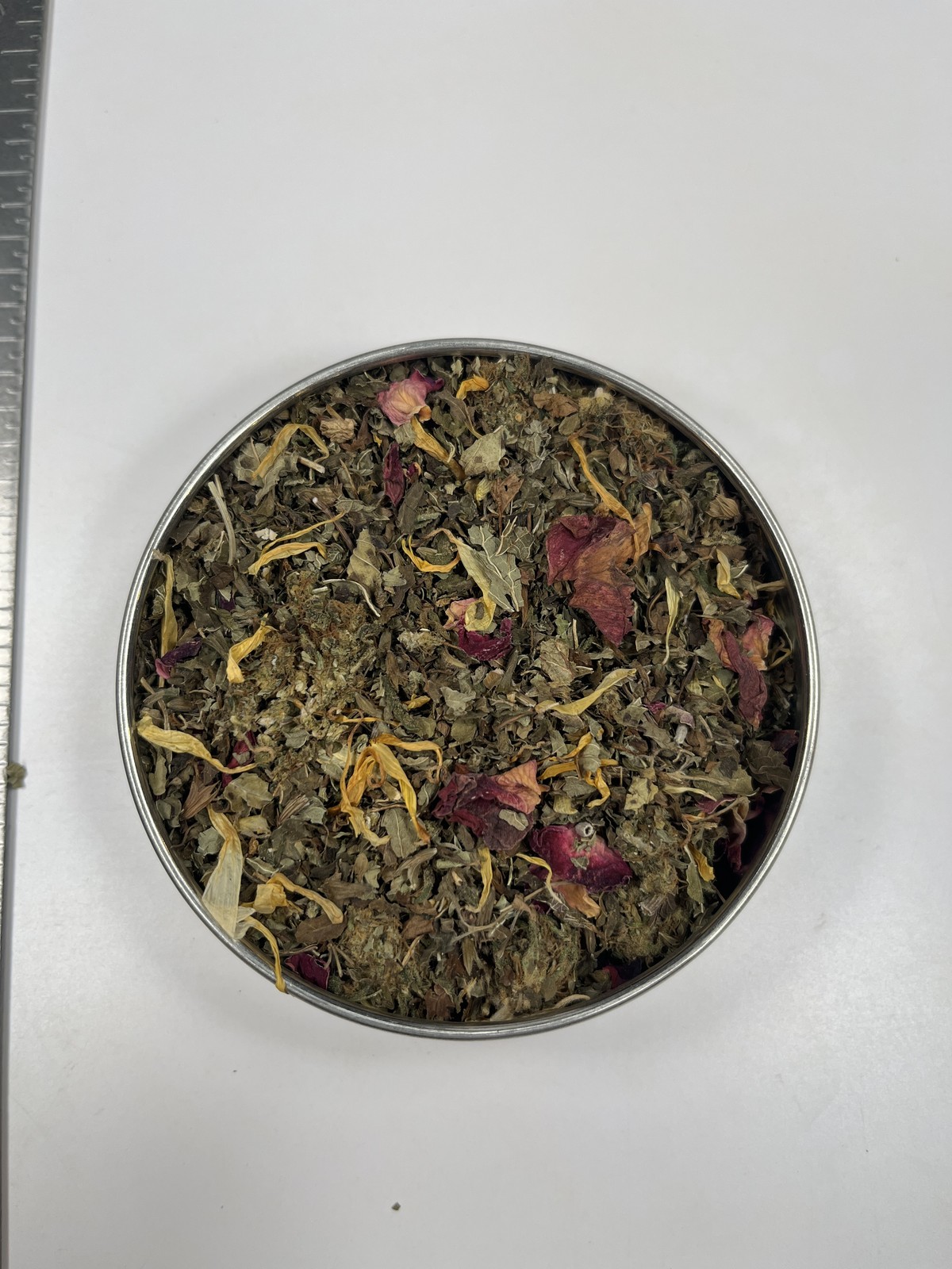 Organic Hemp Tea 1 ounce Cannabis Museum Tin Loose Hot Tea Cold Brew in Tin