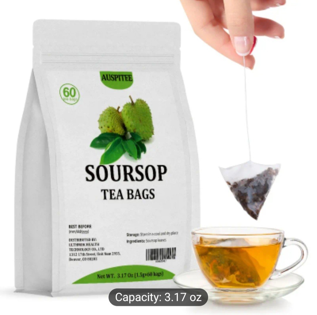 Ulthmok Soursop Tea bag,60 tea bag,100% Soursop tea bags caffeine free