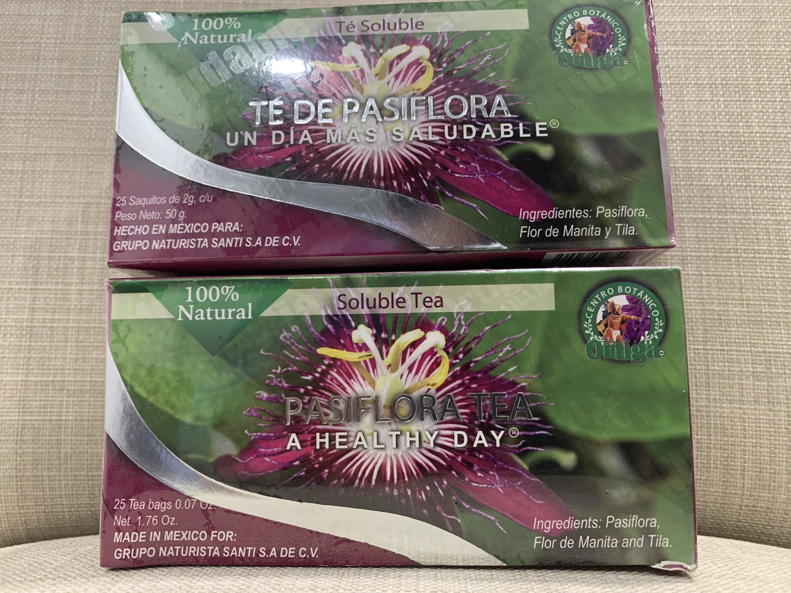 Te De Pasiflora Con Tila Y Flor De Manita 50 Tea Bags Natural
