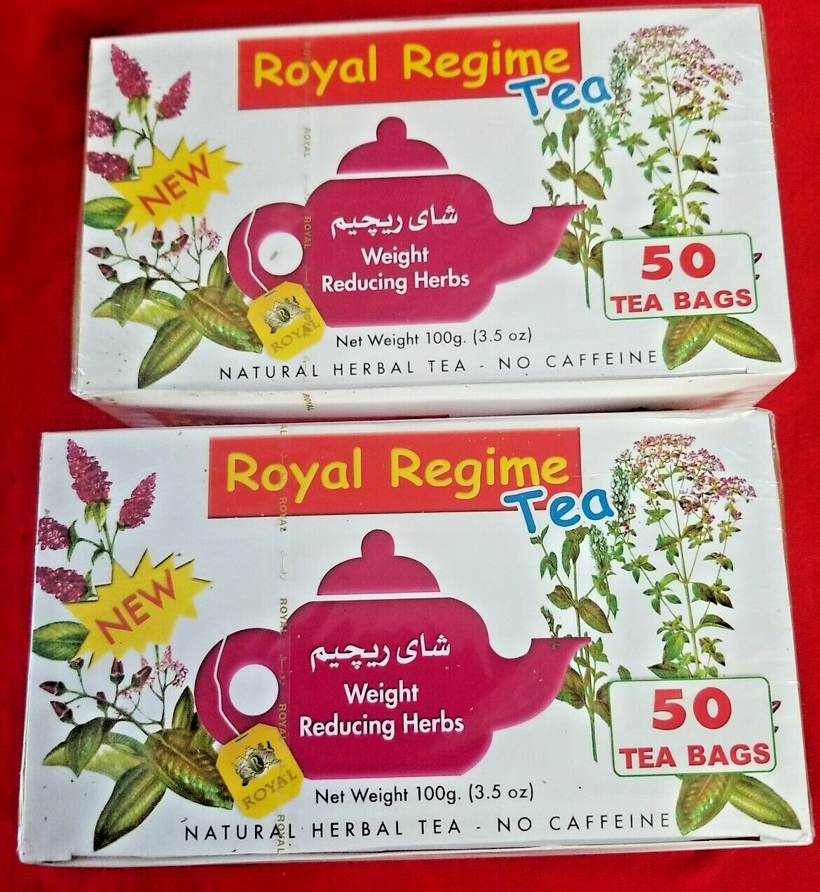 EXP 9/2027* 2 box (100 bags)Royal Regime Weight Loss Diet Slimming Tea Bags🇺🇸