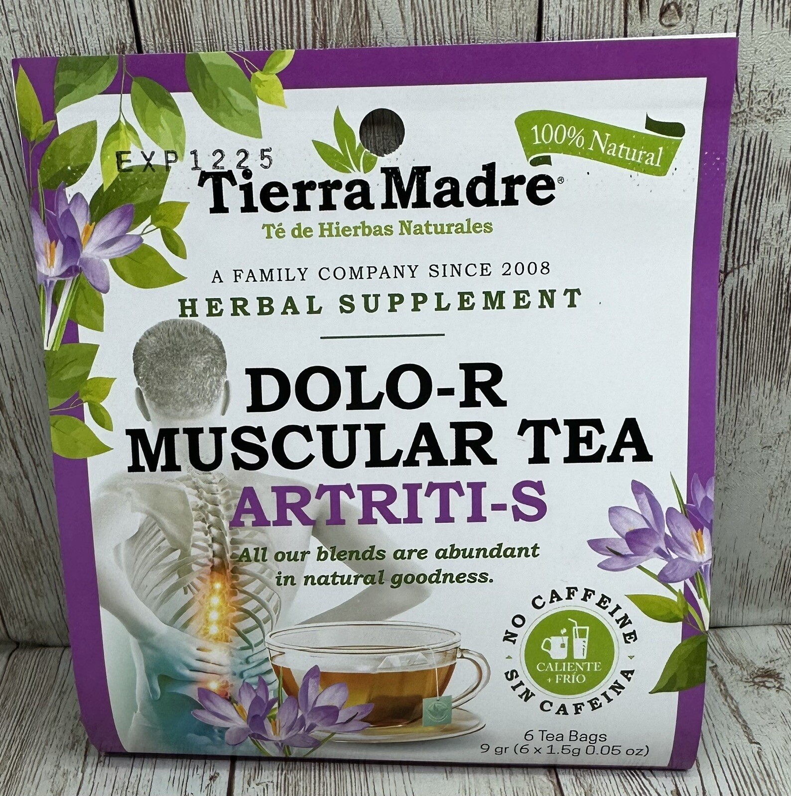 Tierra Madre,Dolor Tea,Muscular Artriti-s,Herbal Supplement (18 tea bags)